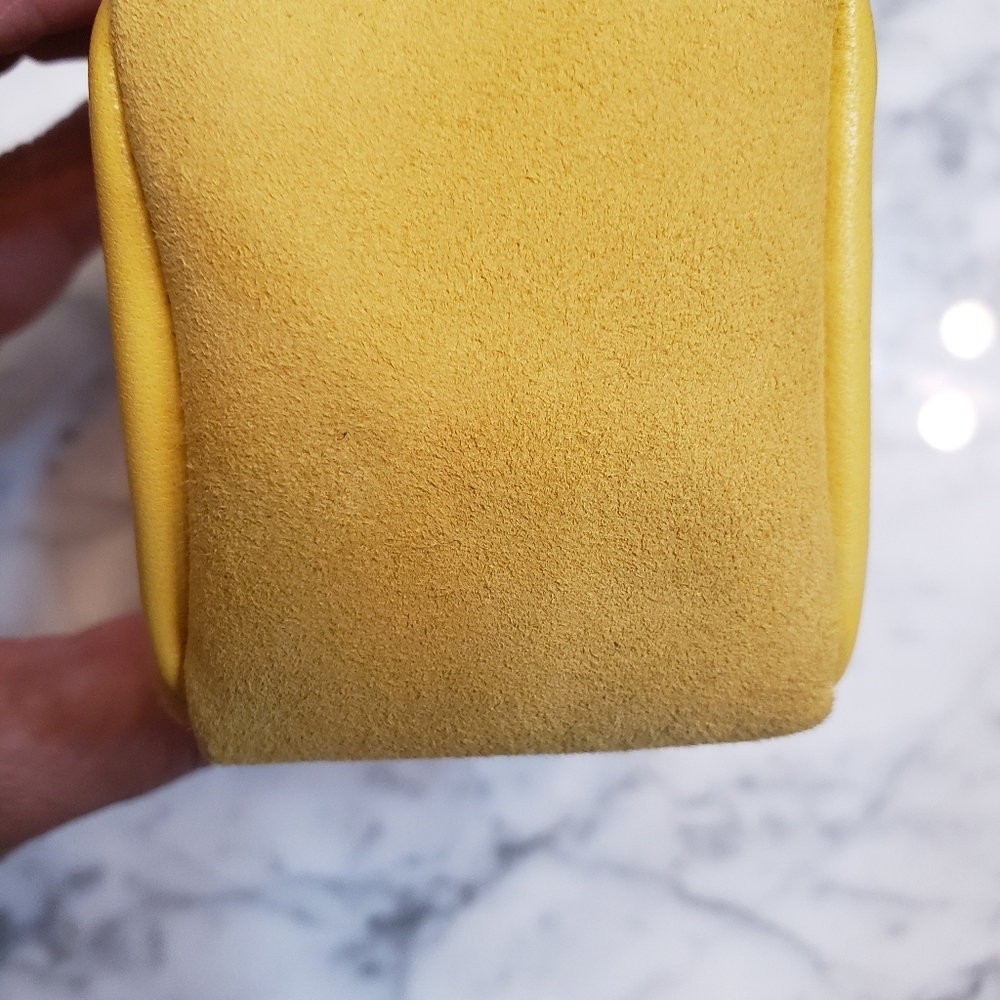 Saint Laurent Cube Molly Suede YSL Keyring/Coin pouch - Picture 7 of 11